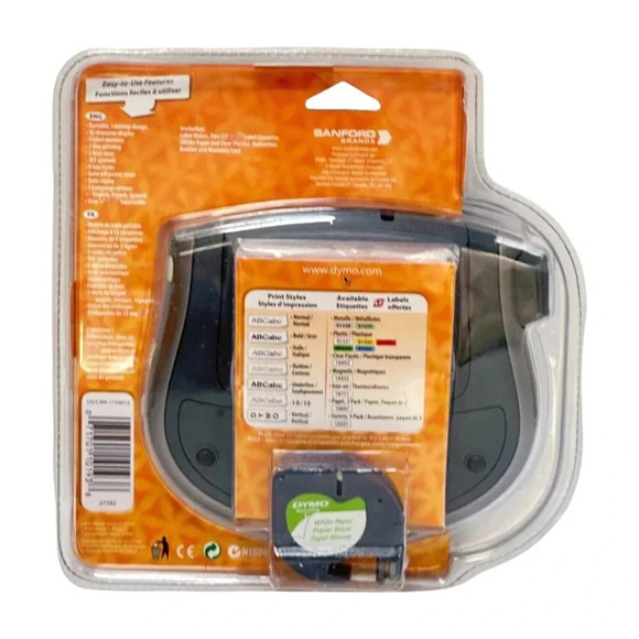 Dymo Personal Label Maker Letratag LT-100T includes label cassette New - Picture 2 of 8